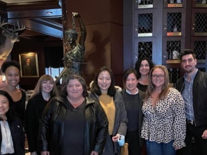 Group photo of some students in the Vaccine Injury Litigation Clinic
