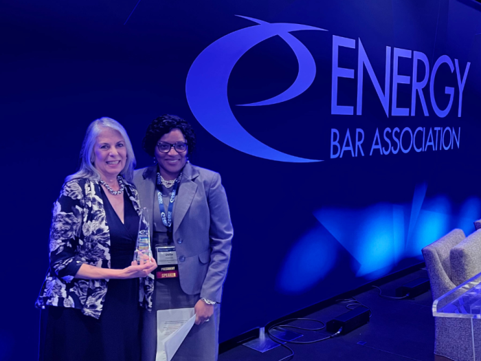 Assistant Dean Attanasio and EBA President Delia Patterson