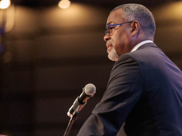 Dr. Eddie Glaude, Jr. giving keynote address