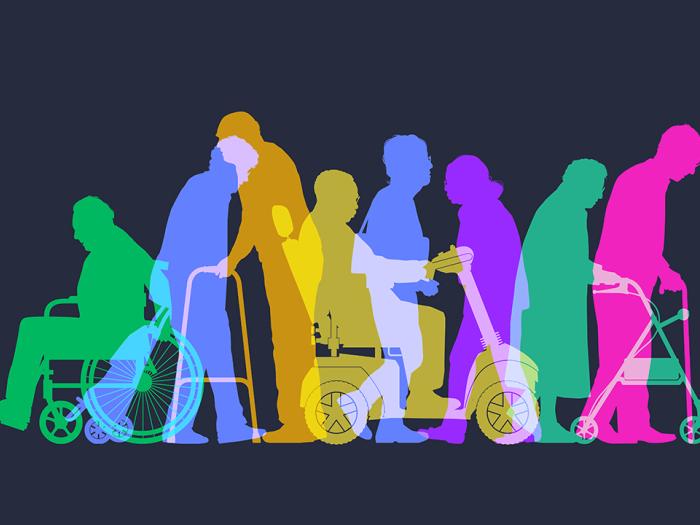 Elderly people concept