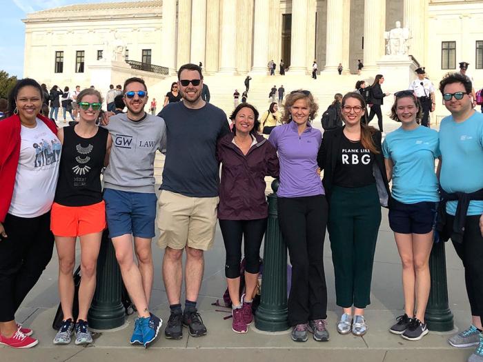 Students and Professors outside Supreme Court