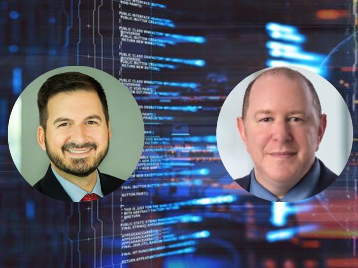 Woodrow Hartzog and Daniel Solove headshots on tech background