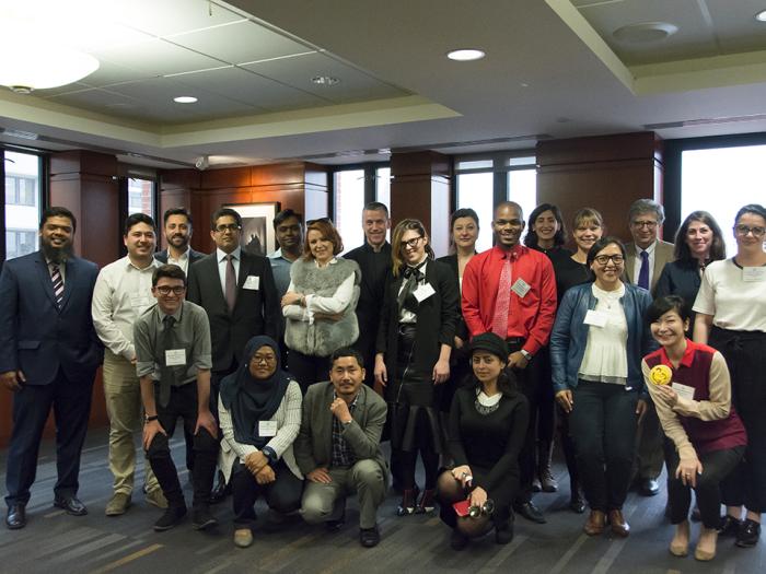 Steinhardt with IVLP participants