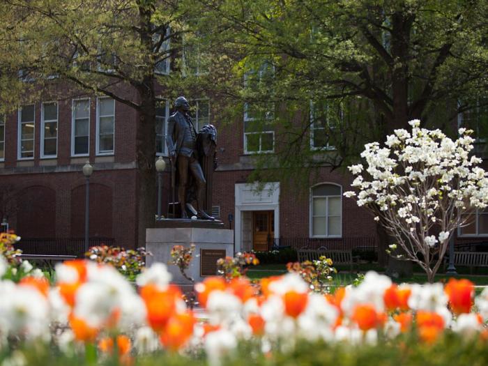 GW Law with flowers
