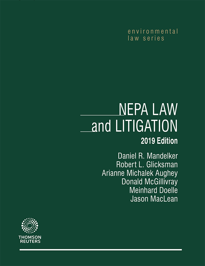 Book Cover: NEPA Law and Litigation