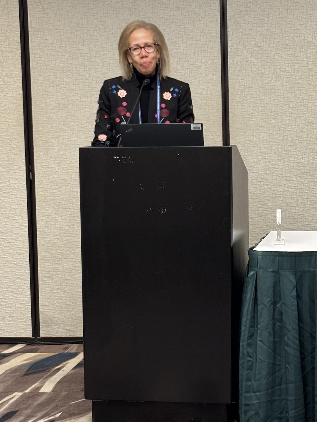 GW Law Professor Karen Brown poses for a photo at the 2026 AALS Annual Meeting.