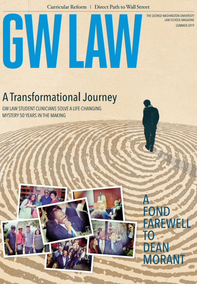 Summer 2019 GW Law Magazine front cover