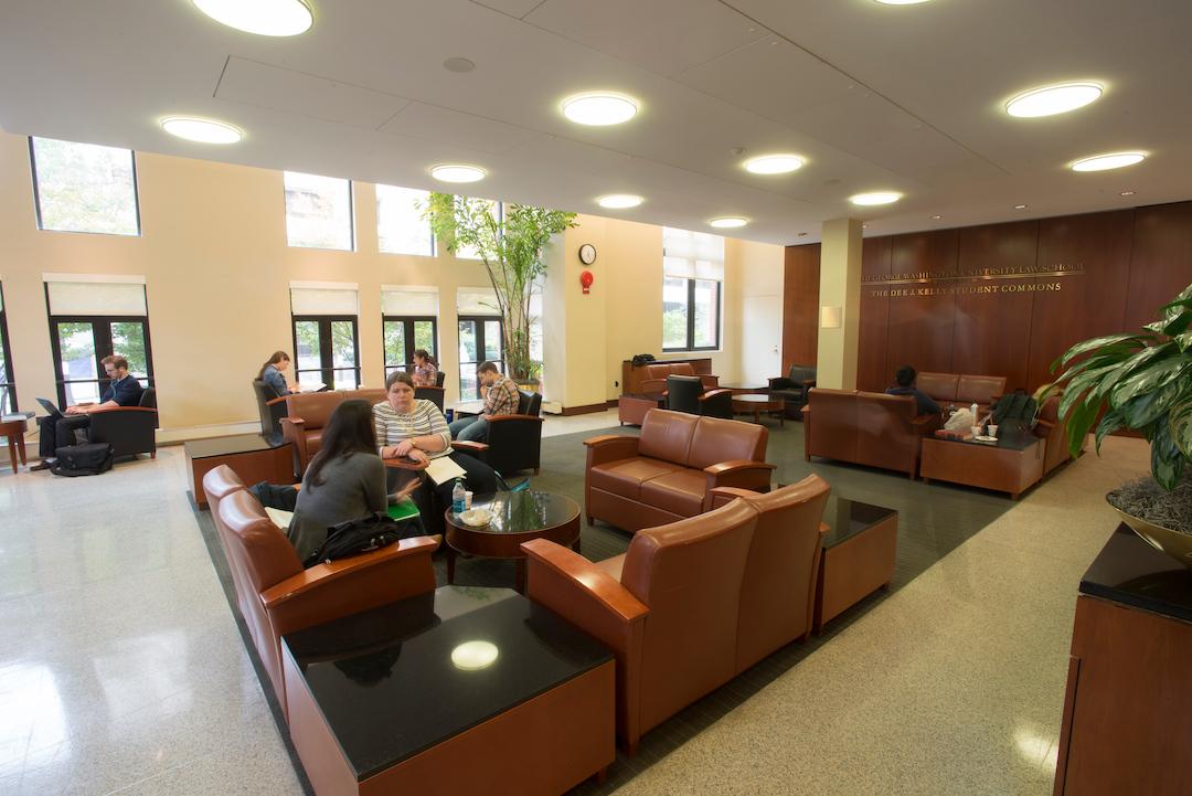 Students in Kelly Lounge