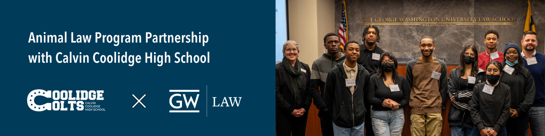 Animal Law Program x Coolidge High School Project banner