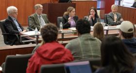 GW Law faculty participate in a panel on the US Intervention in Venezuela